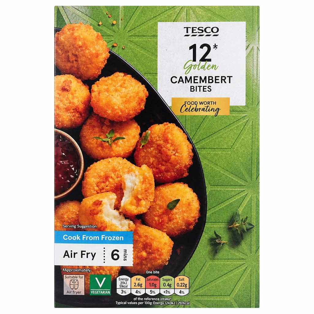 Tesco Camembert Bites 12 Pack 200g