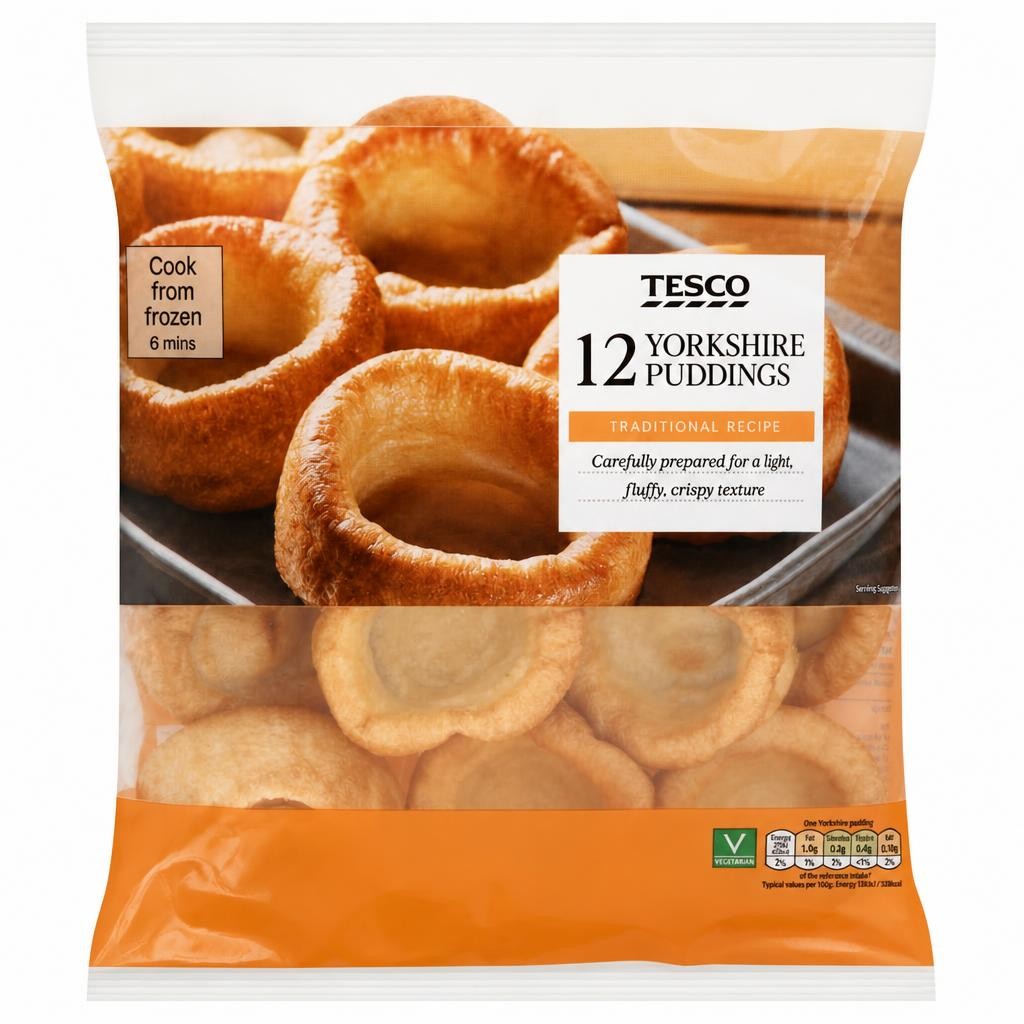 Tesco 12 Yorkshire Puddings 220G