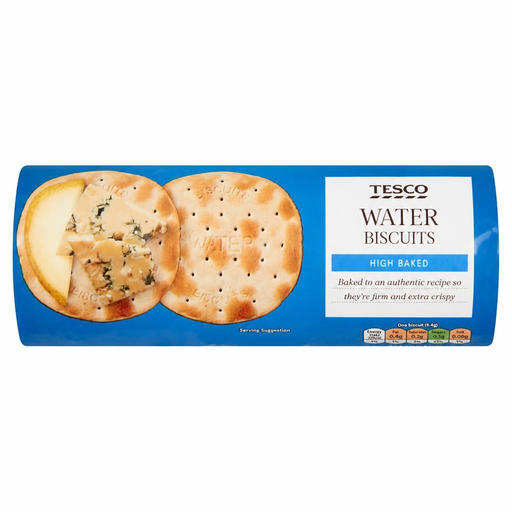 Tesco High Baked Water Biscuits 200G