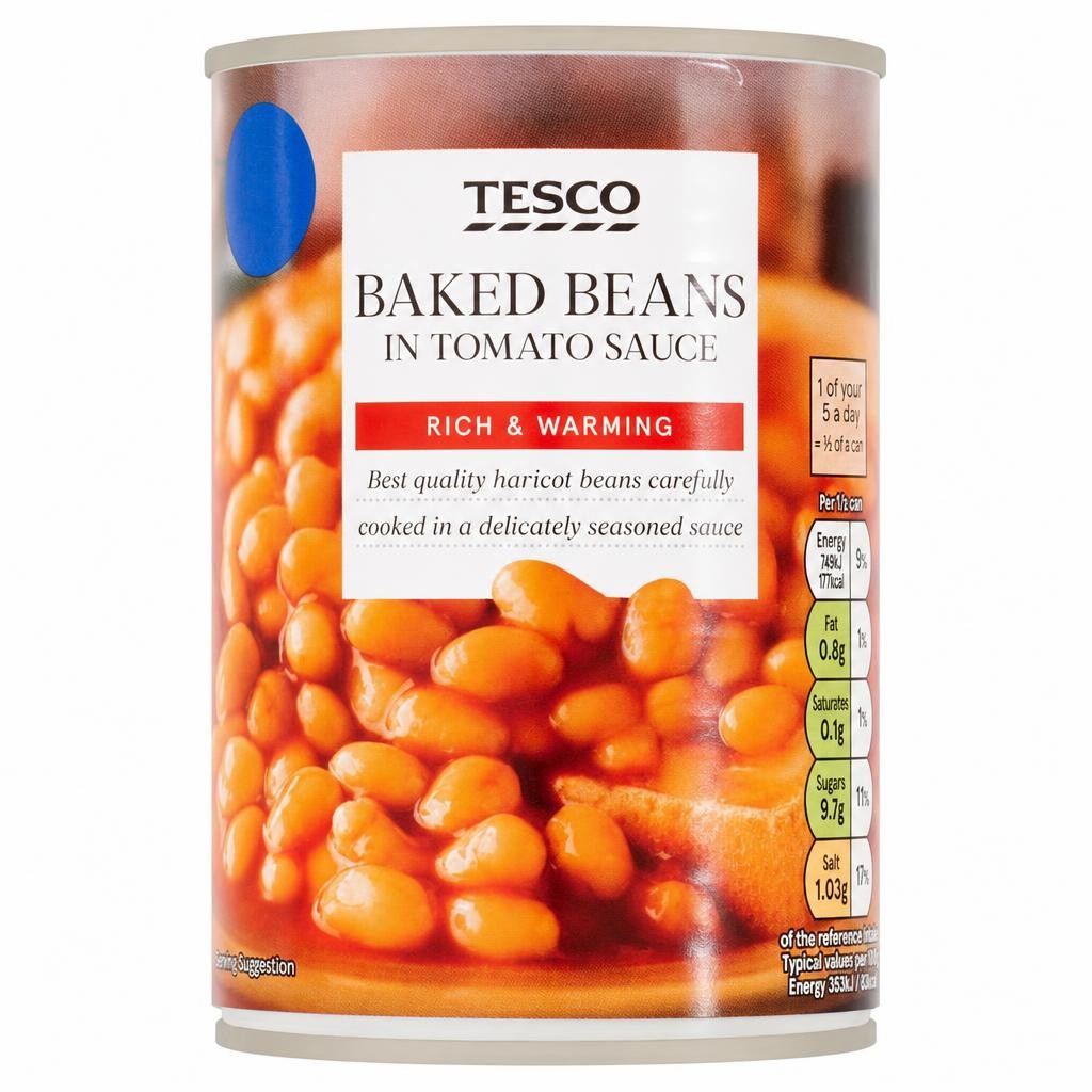Tesco Baked Beans In Tomato Sauce 420G