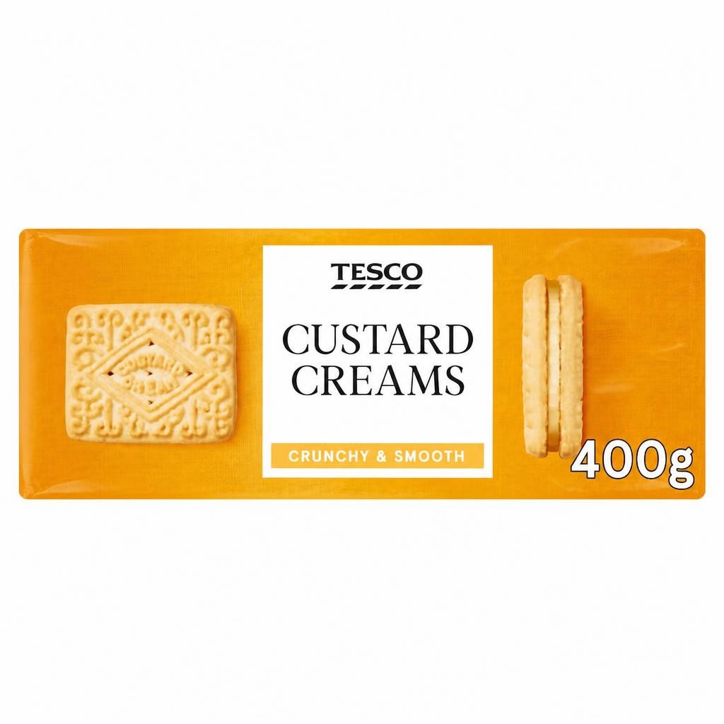Tesco Custard Cream Biscuits 400G