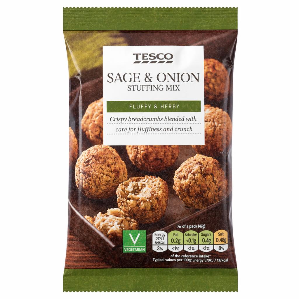 Tesco Sage & Onion Stuffing Mix 170G