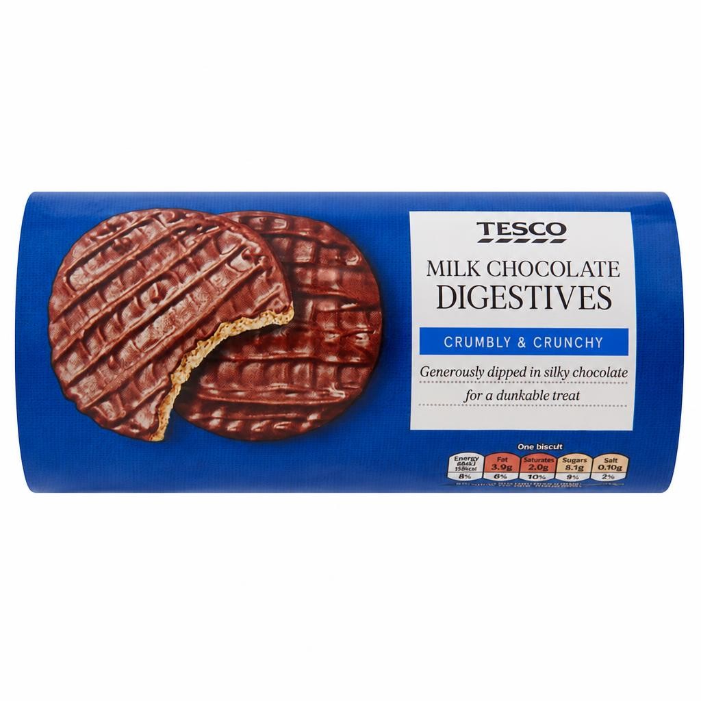 Tesco Milk Chocolate Digestive Biscuits 300G