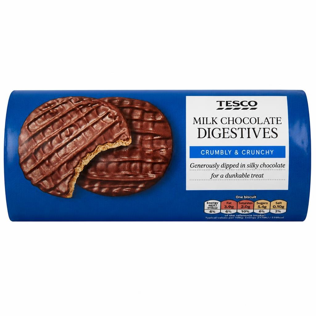 Tesco Milk Chocolate Digestive Biscuits 300G