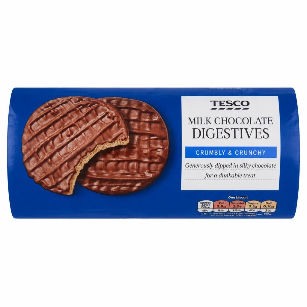 Tesco Milk Chocolate Digestive Biscuits 300G