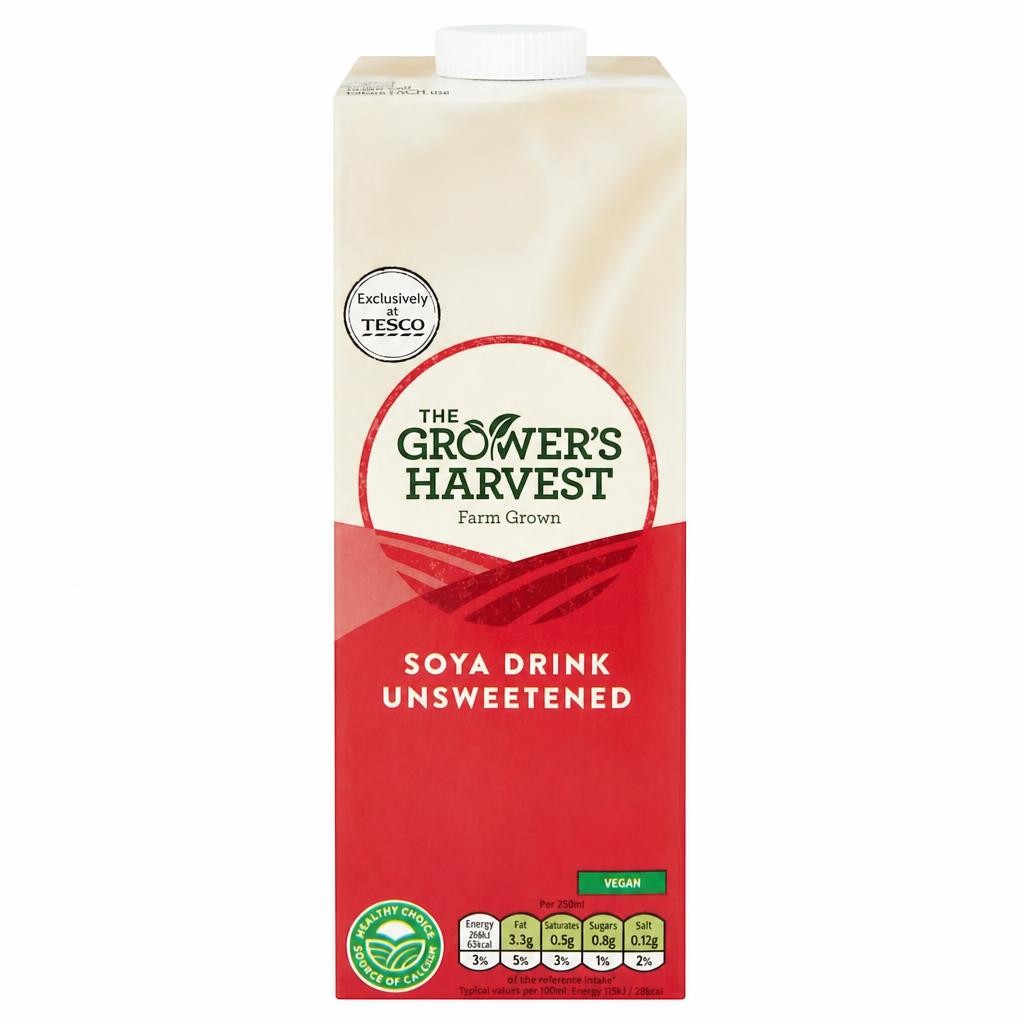 The Grower's Harvest Soya Drink Unsweetened 1L
