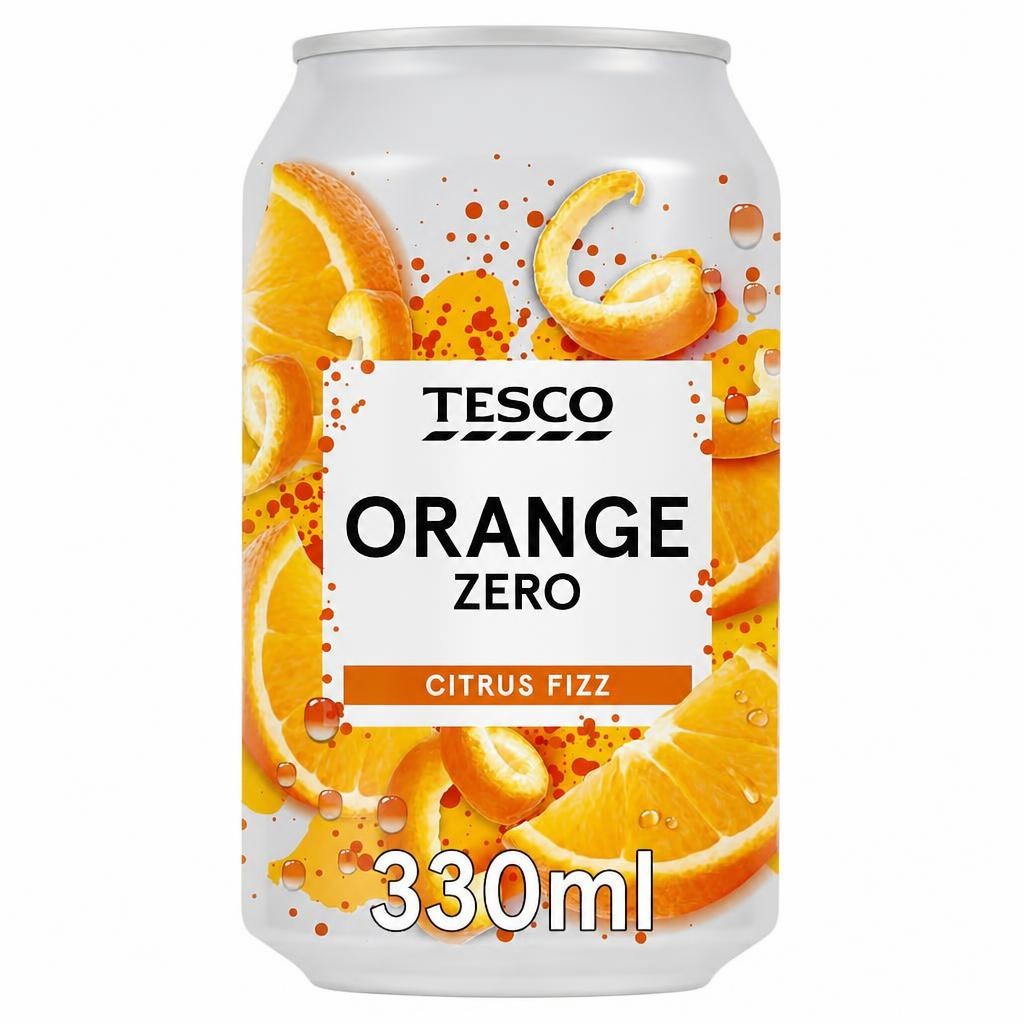 Tesco Orange Zero 330Ml