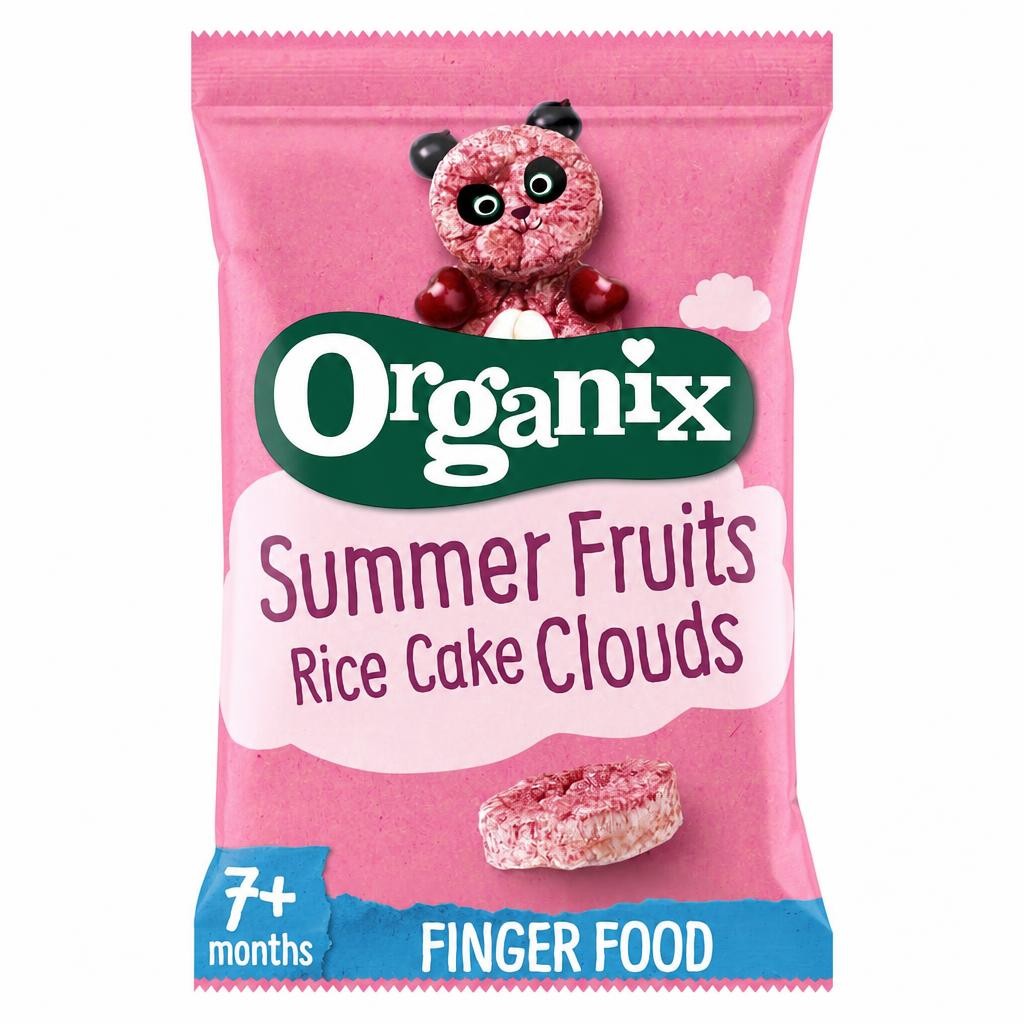 Organix Summer Fruits Rice Cake Clouds 40G