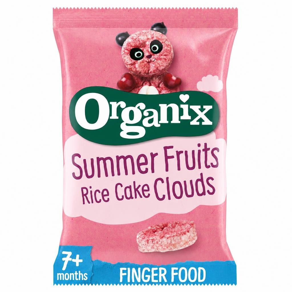 Organix Summer Fruits Rice Cake Clouds 40G