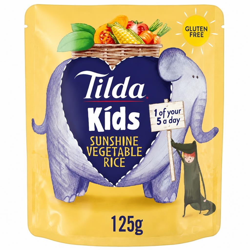 Tilda Kids Sunshine Vegetable Rice 125G