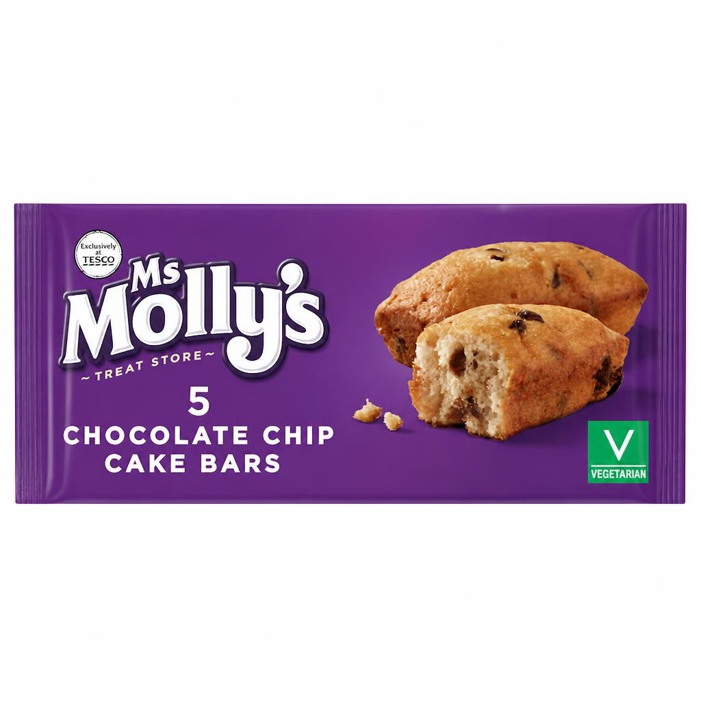 Ms Molly's Chocolate Chip Cake Bars 5 Pack
