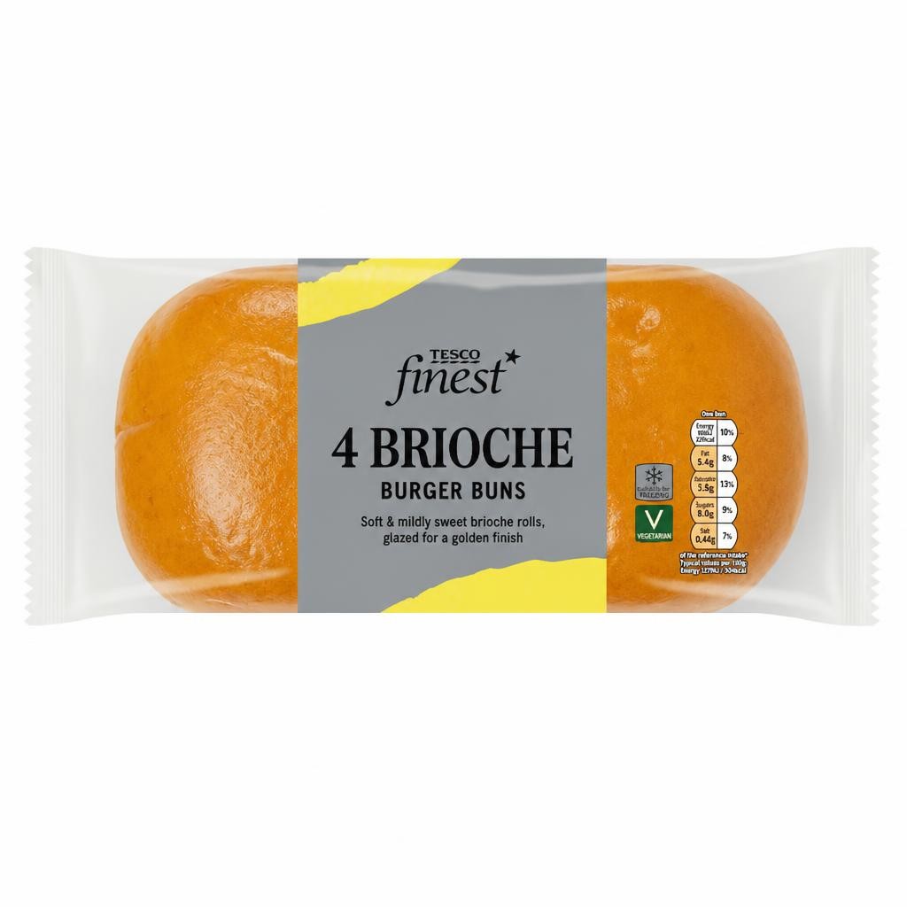 Tesco Finest Brioche Burger Buns 4 pack