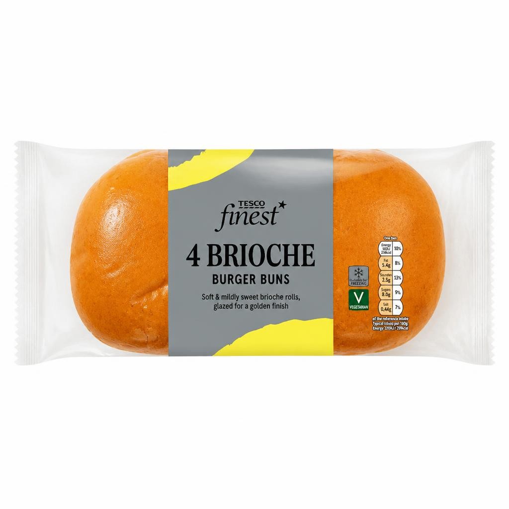 Tesco Finest Brioche Burger Buns 4 pack
