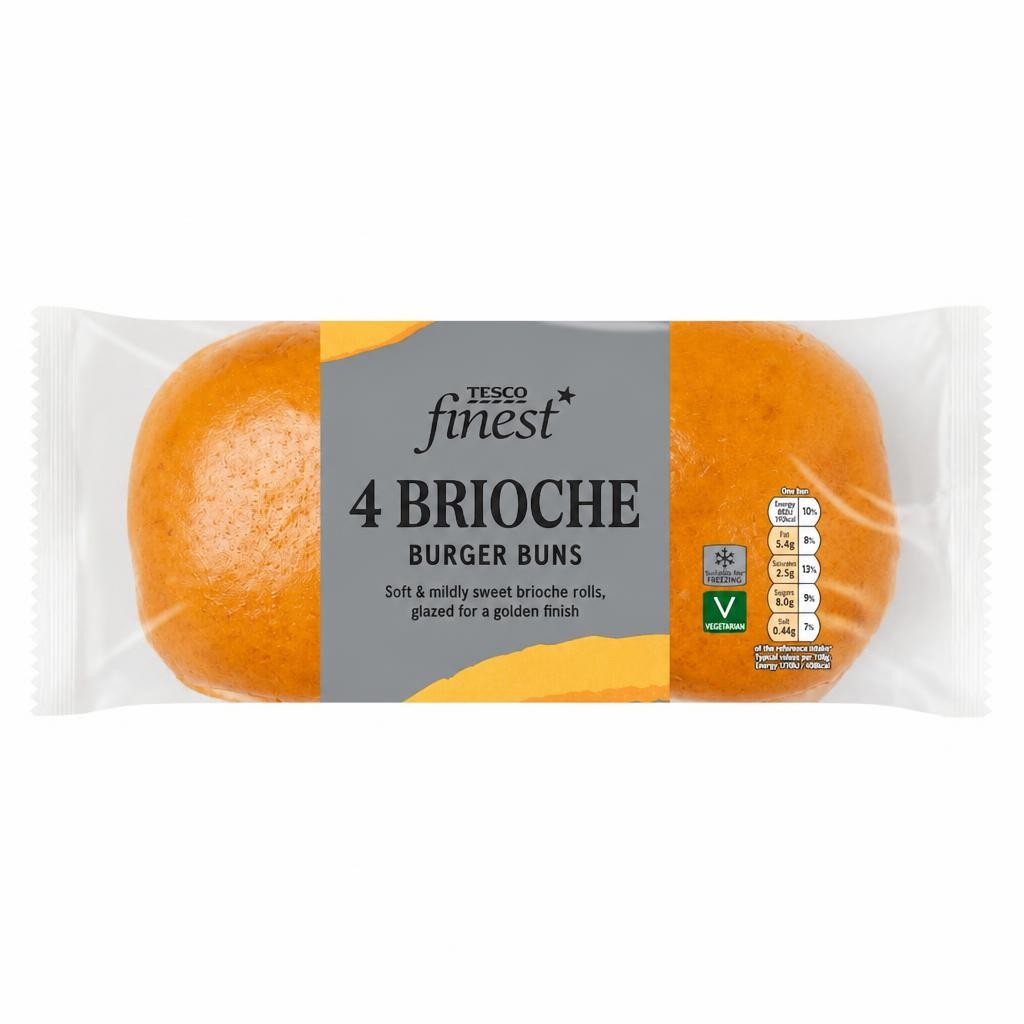 Tesco Finest Brioche Burger Buns 4 pack