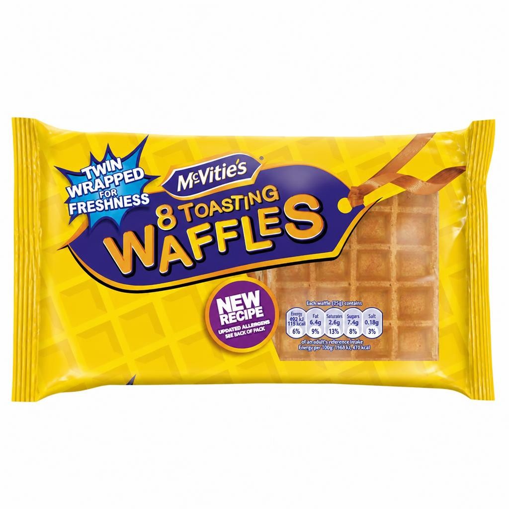 McVitie's Toasting Waffles 8 Pack