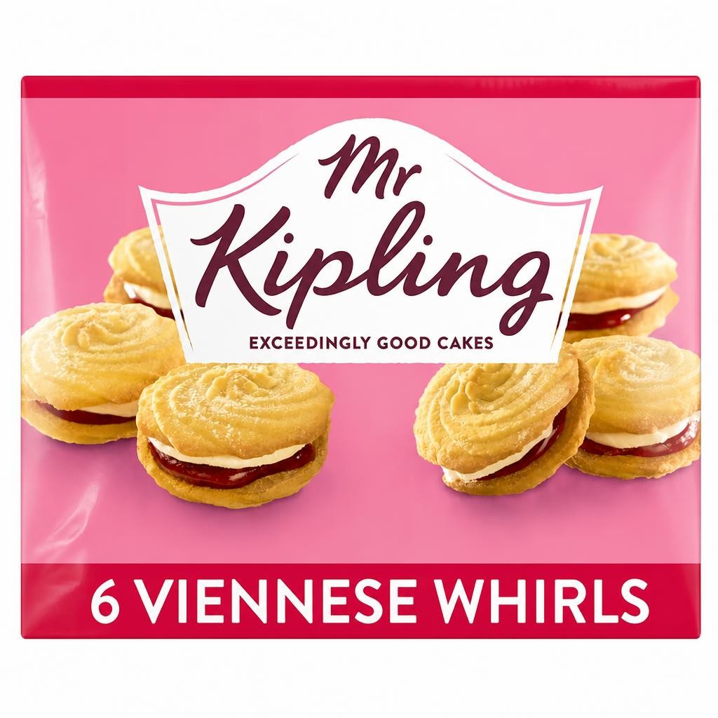 Mr Kipling Viennese Whirls Cakes 6 Pack