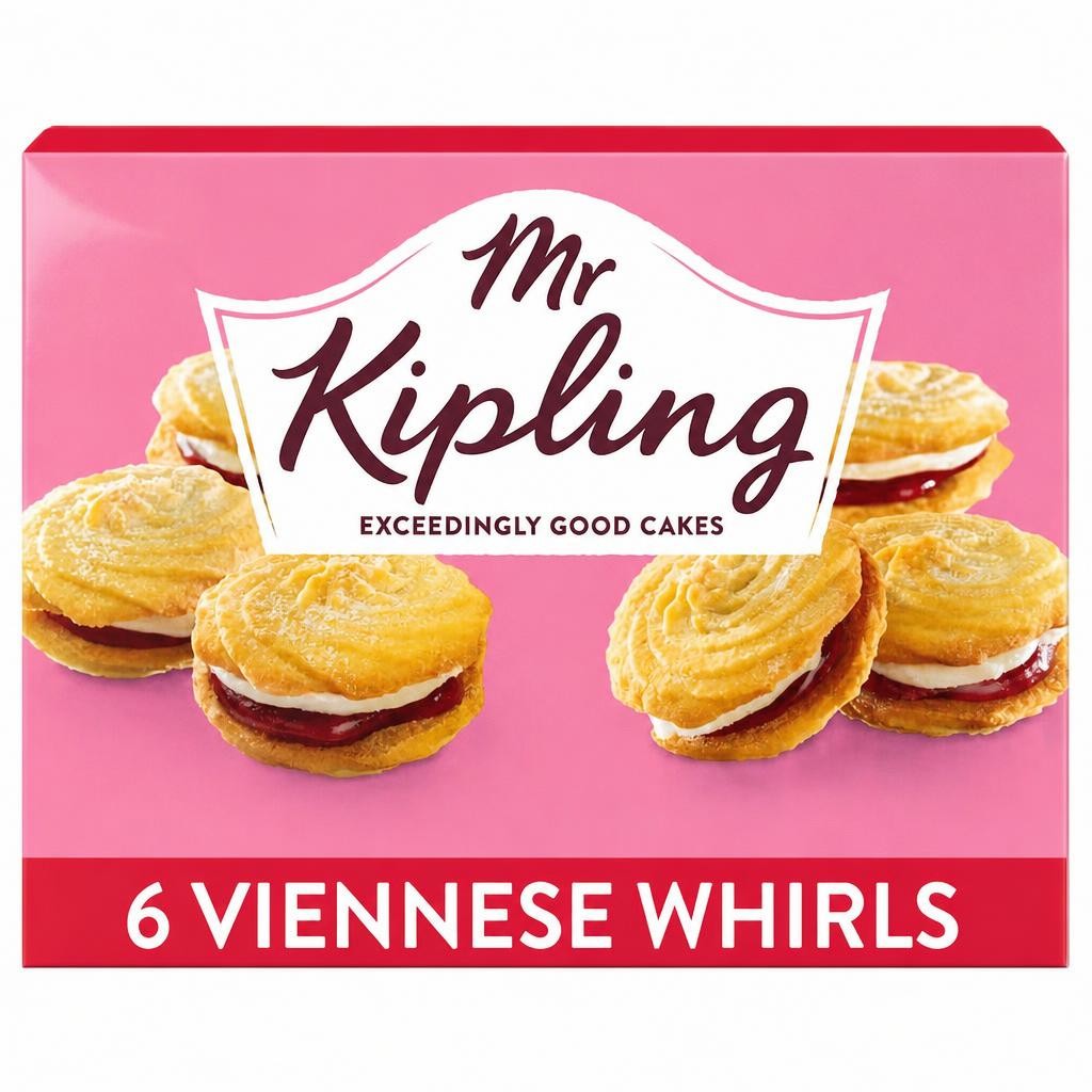 Mr Kipling Viennese Whirls Cakes 6 Pack