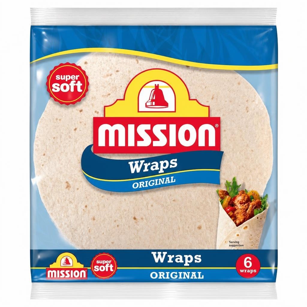 Mission Original Tortilla Wraps 6 Pack