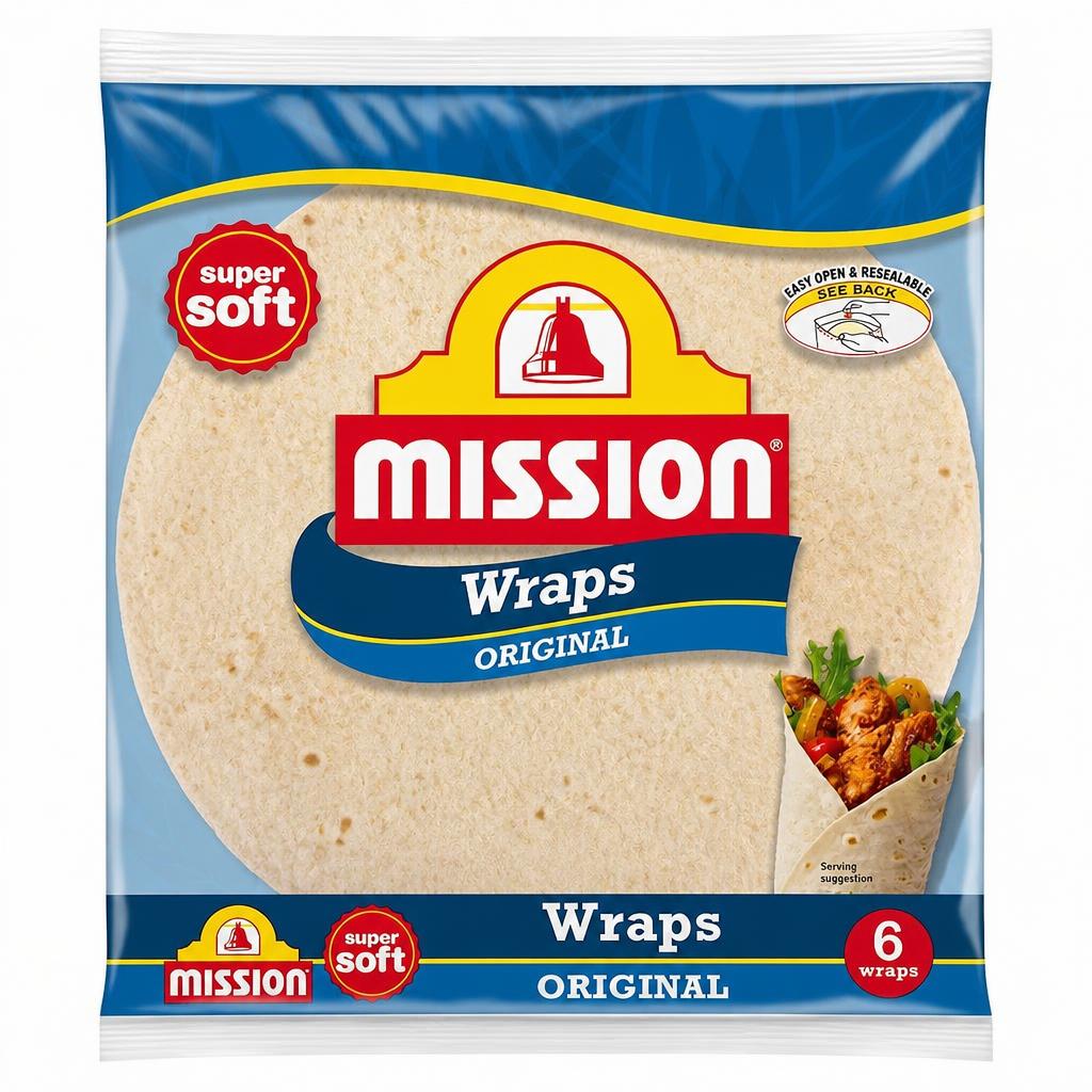 Mission Original Tortilla Wraps 6 Pack