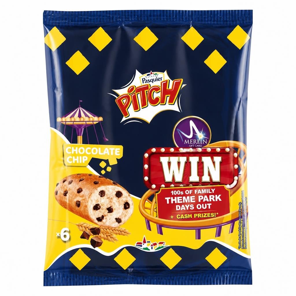 Brioche Pasquier Pitch Chocolate Chip Brioche 6 Pack