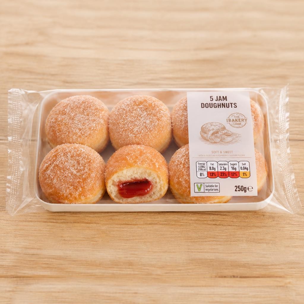 Tesco 5 Jam Doughnuts