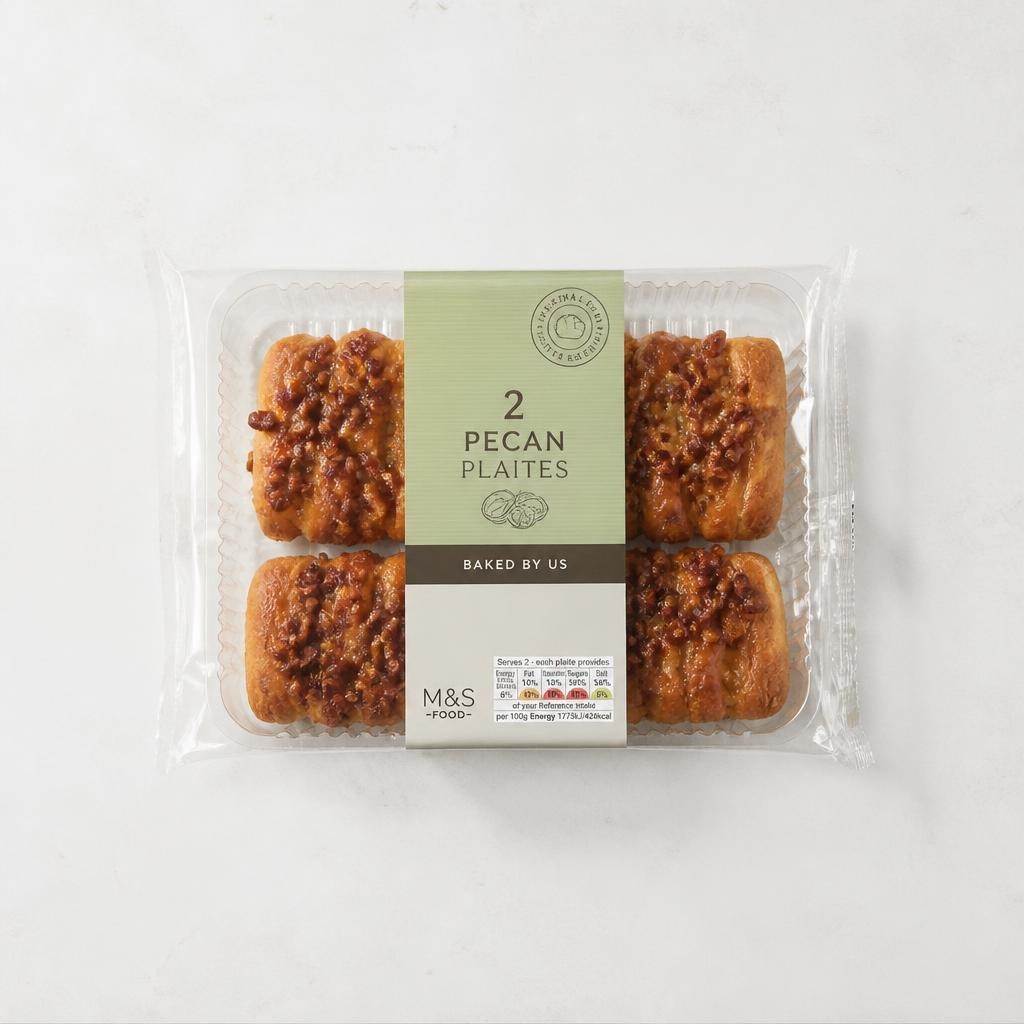 Tesco Maple And Pecan Plait 2 Pack
