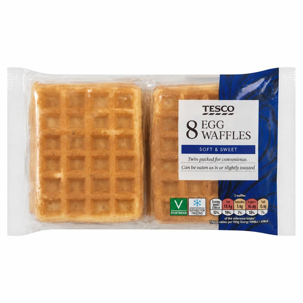 Tesco Egg Waffles 8 pack