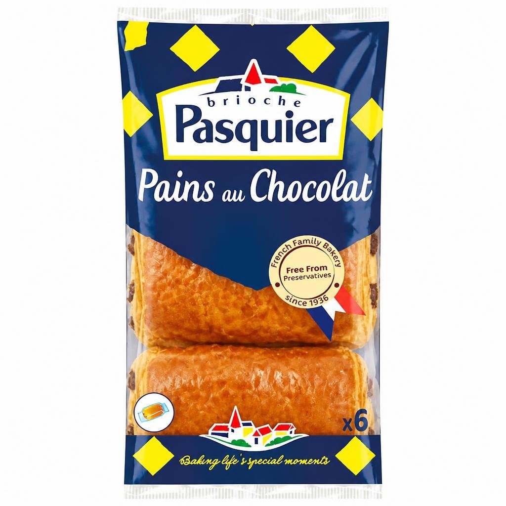 Brioche Pasquier Pain Au Chocolat 6 Pack