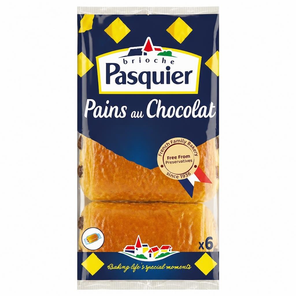 Brioche Pasquier Pain Au Chocolat 6 Pack