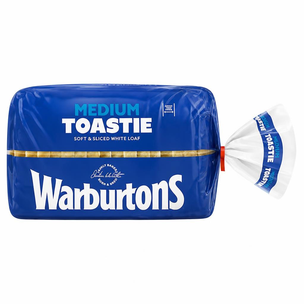 Warburtons Small Medium Sliced White Bread 400G