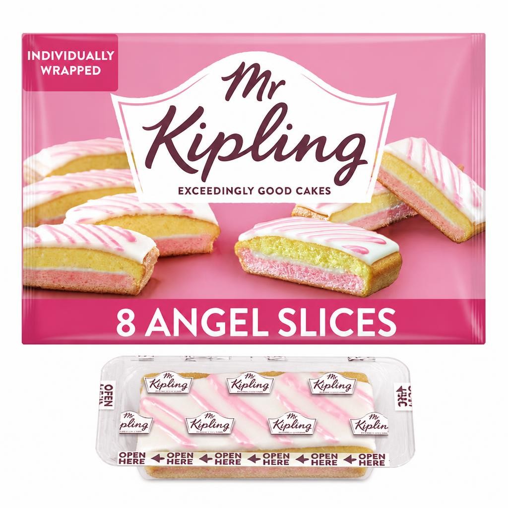 Mr Kipling Angel Cake Slices 8 Pack