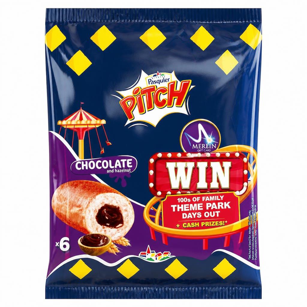 Brioche Pasquier Pitch Chocolate Hazelnut Filled Brioche 6 Pack