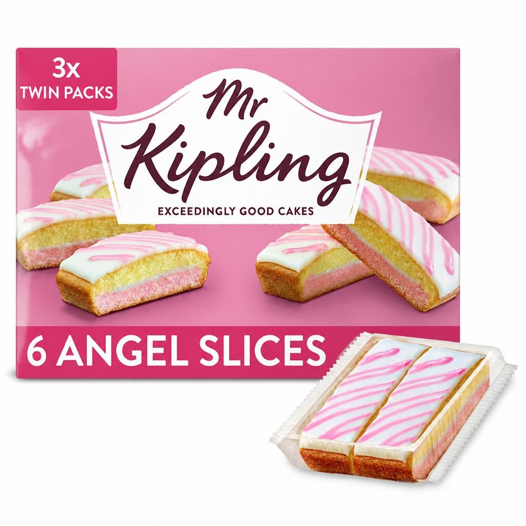 Mr Kipling Angel Cake Slices 6 Pack