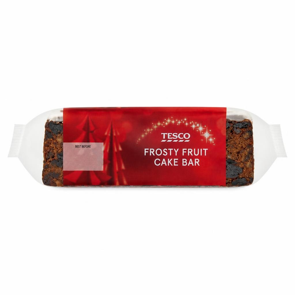 Tesco Iced Top Rich Fruit Cake Bar 400G
