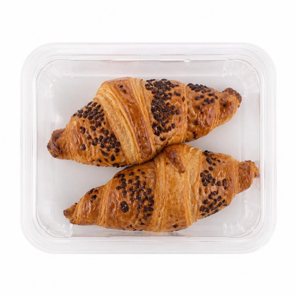 Tesco All Butter Chocolate Croissant 2 Pack