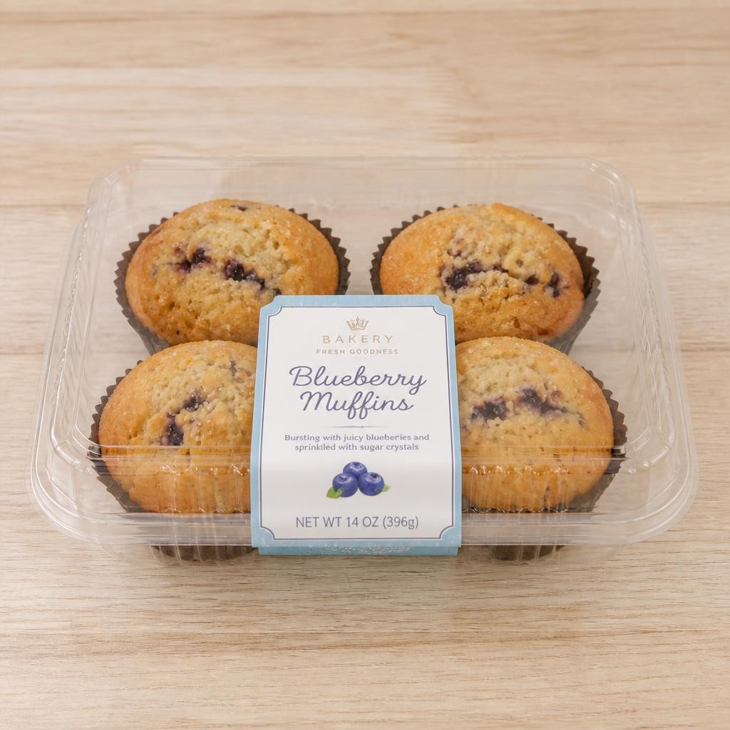 Tesco Blueberry Muffins 4 Pack