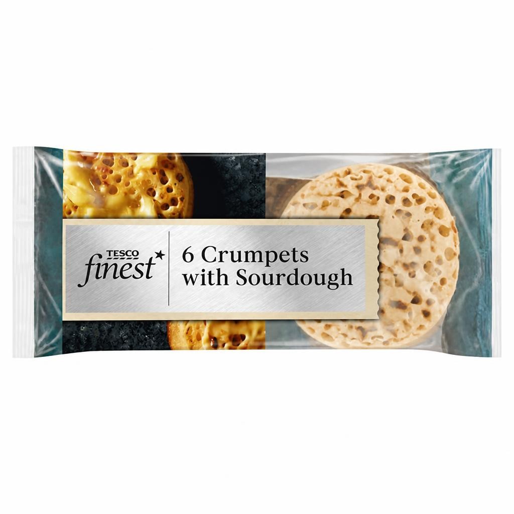 Tesco Finest Sourdough Crumpets 6 pack