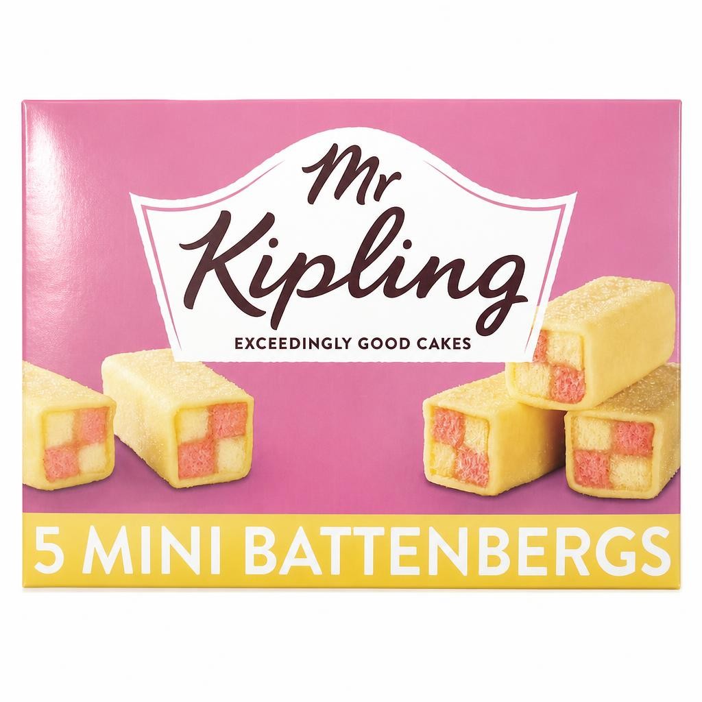 Mr Kipling Mini Battenbergs Cakes 5 Pack