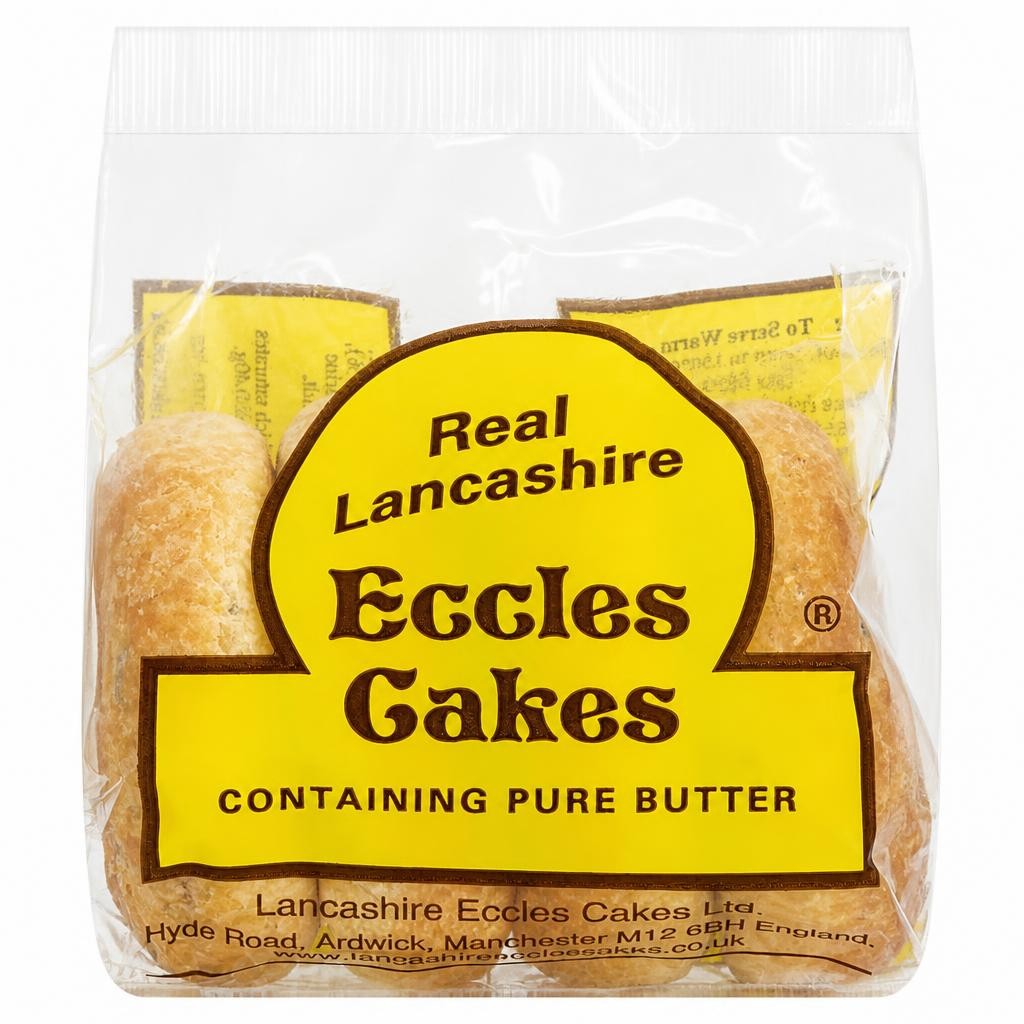 Real Lancashire Eccles Cakes 4 pack