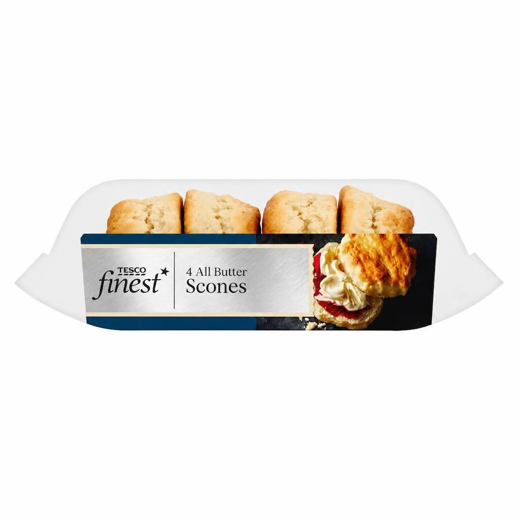 Tesco Finest All Butter Scones 4 Pack