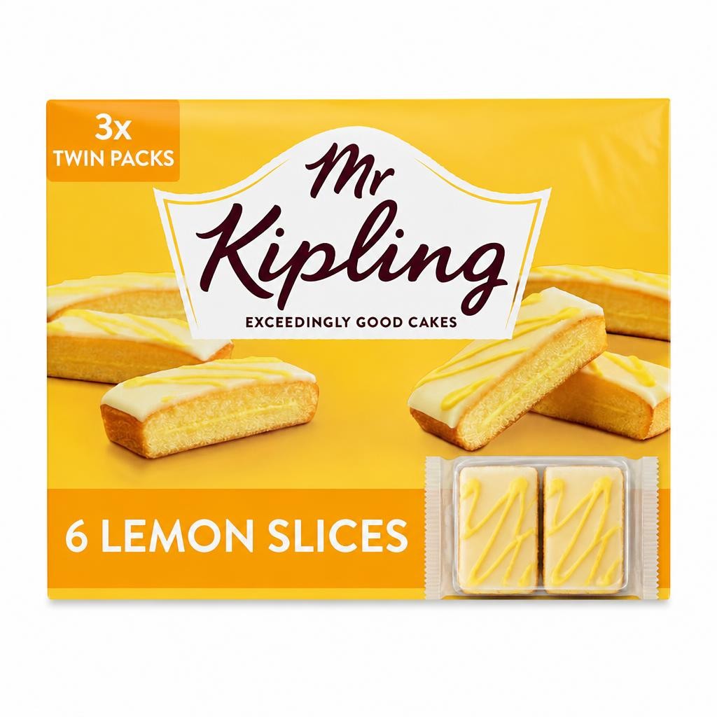 Mr Kipling Lemon Cake Slices 6 Pack