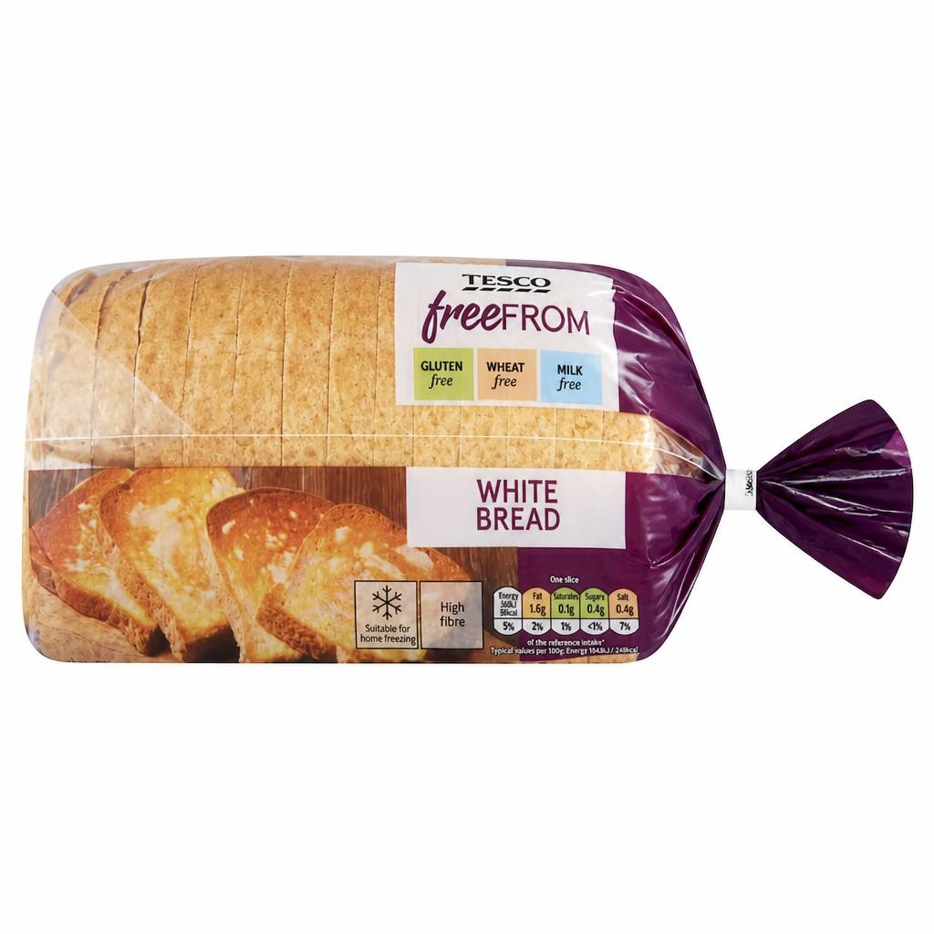 Tesco Free From White Sliced Bread 550g