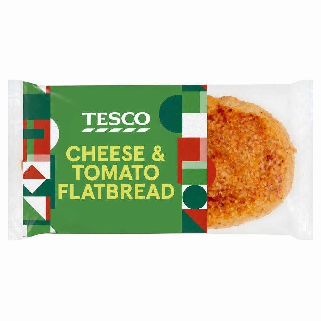 Tesco Cheese & Tomato Flatbread 225G