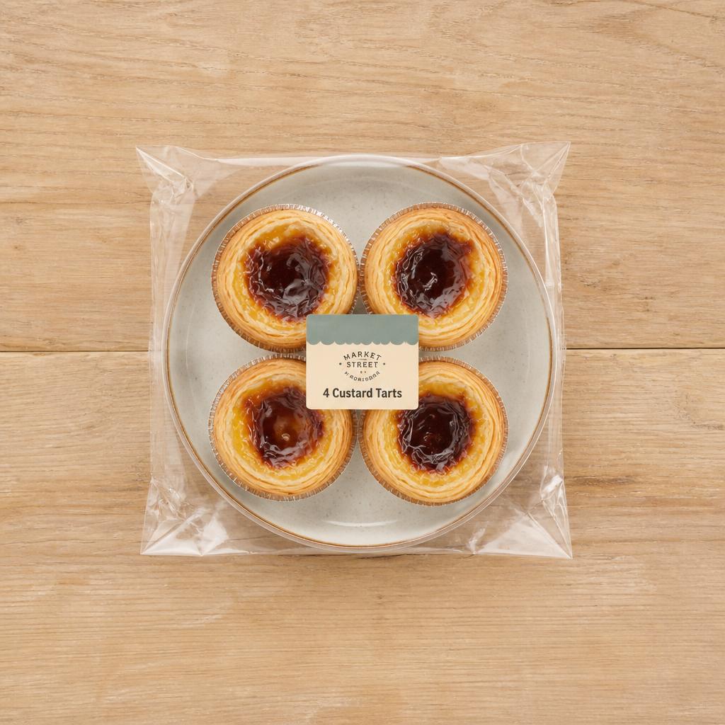 Tesco Pastel De Nata 4 Pack