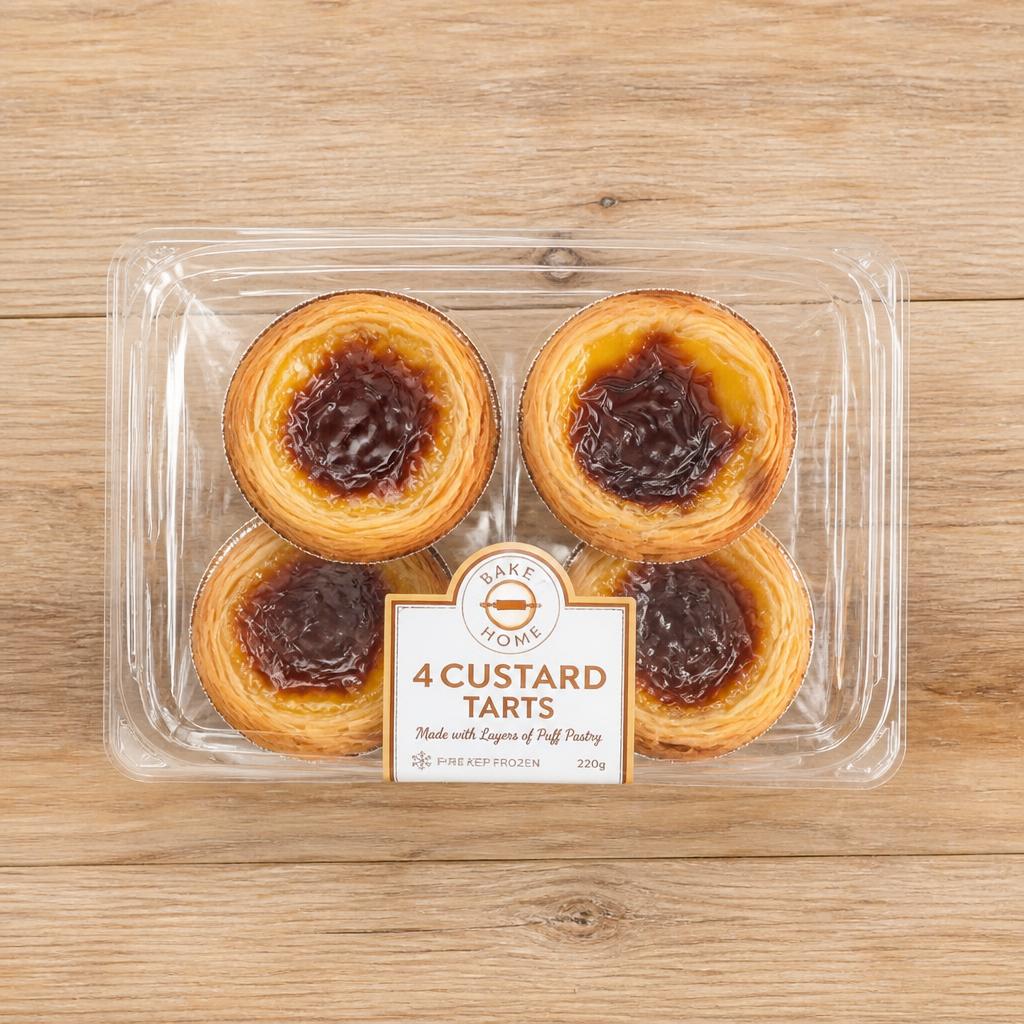 Tesco Pastel De Nata 4 Pack