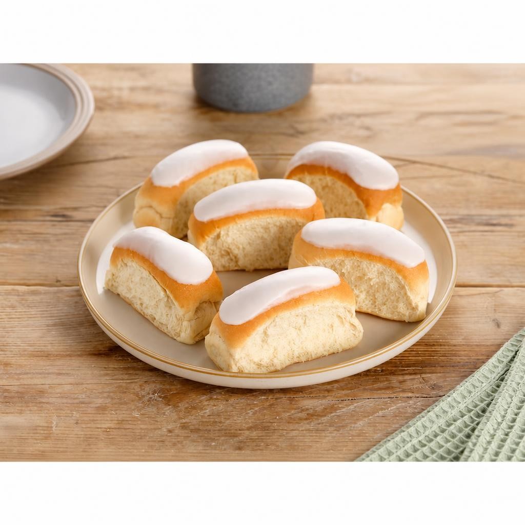 Tesco Iced Finger Buns 6 Pack