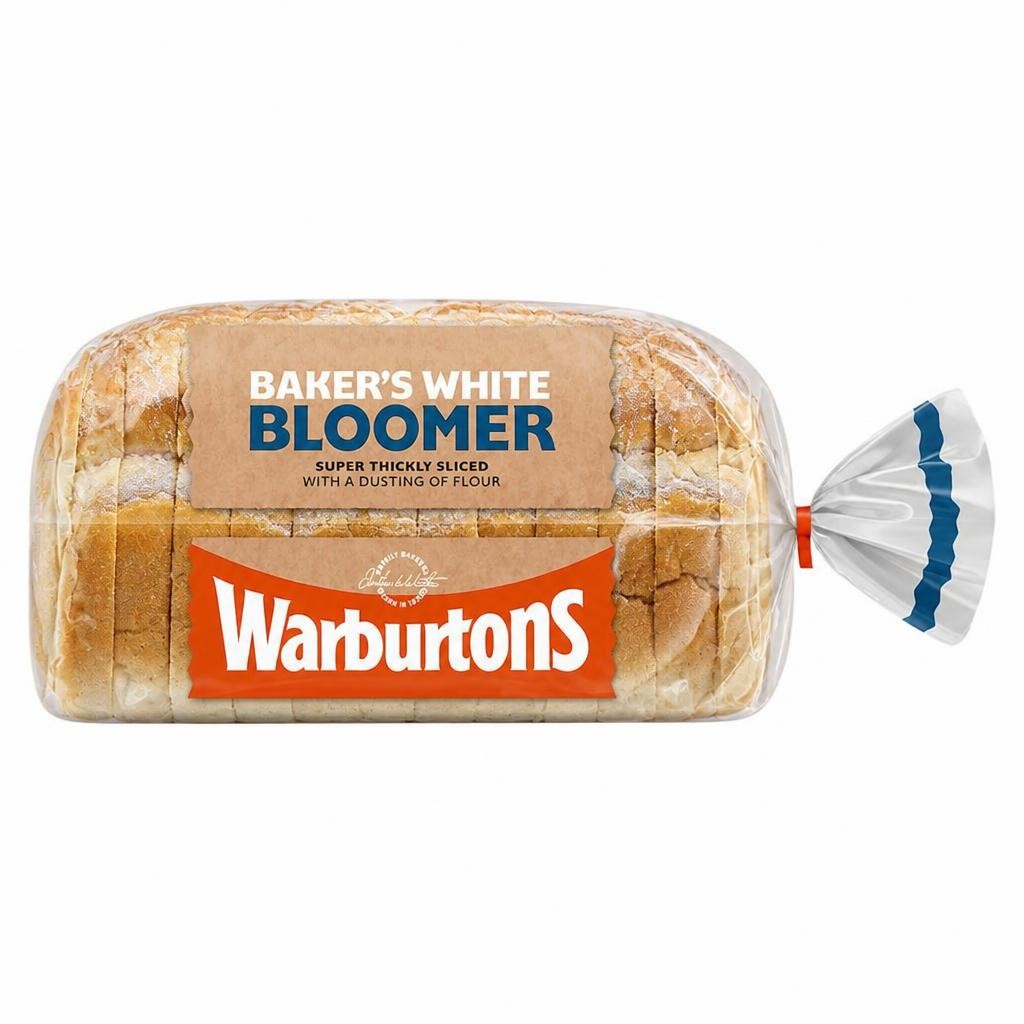 Warburtons Baker's Bloomer White Bread 800g