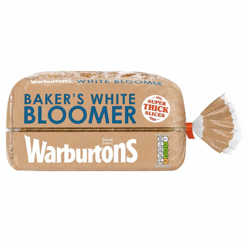 Warburtons Baker's Bloomer White Bread 800g