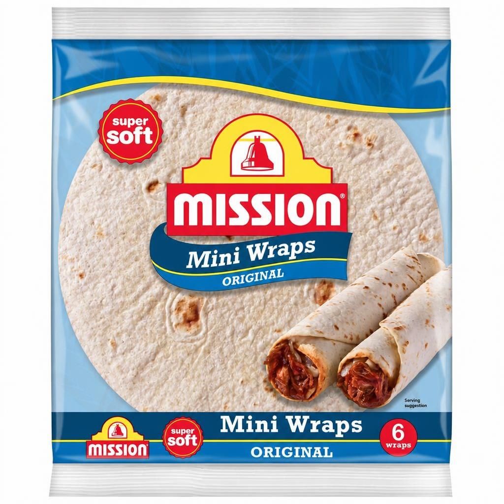 Mission Mini Original Tortilla Wraps 6 Pack