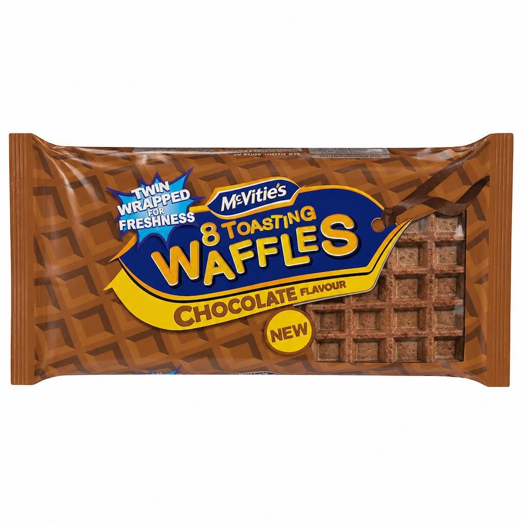 McVitie's Chocolate Toasting Waffles 8 Pack 200g